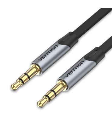 Vention Cable Estereo Jack 3.5 Macho a Jack 3.5 Macho - 0.5m - Plano - Color Gris