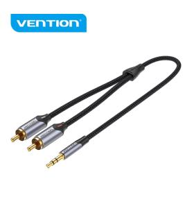 Vention Cable de Audio RCA a 3.5 mm - Sonido Hi-Fi - Cancelacion de Ruido - Conductor de Cobre 29AWG - Flexible y Resistente ..