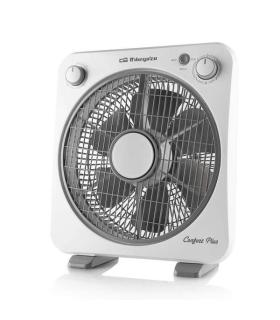 Orbegozo BF 0138 Ventilador Box Fan - Refresca y Ventila con Potencia y Silencio - Portatil y Practico - Temporizador de 60min