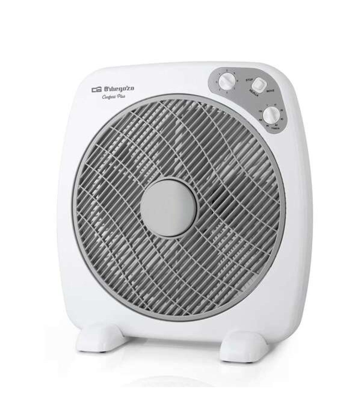 Orbegozo BF 0140 Ventilador Portatil con Difusor Rotativo y Temporizador - Ideal para Oficina, Camping y Habitaciones Pequeñas..