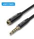 Vention Cable de Audio Estereo - Conector Jack 3.5 Macho a Hembra - Longitud 5m - Color Negro