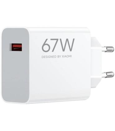 Xiaomi HyperCharge Cargador de Pared 67W QC3.0 - USB-A - Carga Rapida - Color Blanco