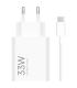 Xiaomi 33W Combo Cargador de Pared para Smartphone USB-A 33W + Cable - Identificacion Inteligente de Dispositivos - Color Blanco
