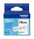 Brother Btag-131 Cinta 12mm - Texto Negro sobre Fondo Transparente - Medidas 12mmx4 Metros - Apta para PTN10, PTN20, PTN25BT