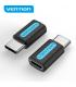Vention Adaptador USB-C Macho a MicroUSB Hembra - Color Negro