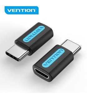 Vention Adaptador USB-C Macho a MicroUSB Hembra - Color Negro