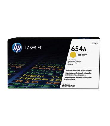 HP CF332A Amarillo Cartucho de Toner Original - 654A