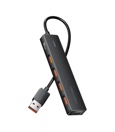 Vention HUB 5 en 1 USB-A 3.2 Gen2 a 4xUSB 3.2 Gen2/USB-C 10G - 0.15m - Color Negro