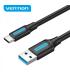 Vention Cable USB-A 3.0 Macho a USB-C Macho - 1m - 3A 60W 5Gbps - Color Negro