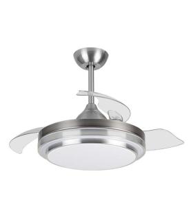 Orbegozo CP 110105 Ventilador de Techo Elegance - Potente Motor DC - Aspas Retractiles - Luz LED Regulable - Mando a Distancia..