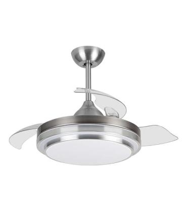 Orbegozo CP 110105 Ventilador de Techo Elegance - Potente Motor DC - Aspas Retractiles - Luz LED Regulable - Mando a Distancia..