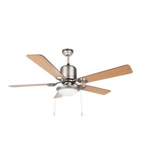 Orbegozo Ventilador de Techo Eco Breeze - Silencioso y Potente - 5 Palas Reversibles - 3 Velocidades - Plafon Incluido - Acero..