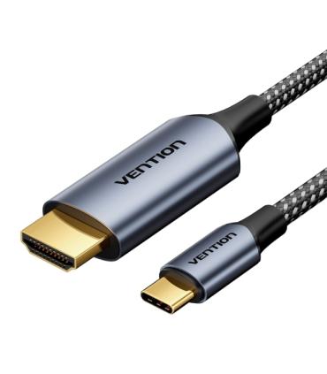 Vention Cable USB-C a HDMI 4K - 1m - Trenzado - Color Gris