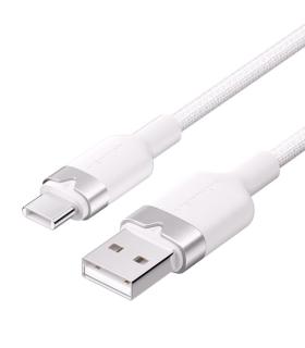 Vention Cable USB-C 2.0 a USB-A 3A 60W - 1m - Trenzado - Color Blanco
