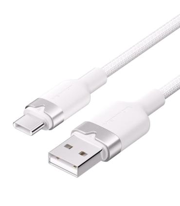 Vention Cable USB-C 2.0 a USB-A 3A 60W - 1m - Trenzado - Color Blanco