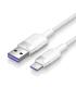 Vention Cable USB-C 2.0 a USB-A 6A 100W - 2m - Trenzado - Color Blanco