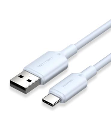 Vention Cable USB-C a USB-A 3A 60W - 1m - Trenzado - Color Azul