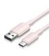 Vention Cable USB-C a USB-A 3A 60W - 1m - Trenzado - Color Rosa