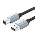 Vention Cable Impresora USB 2.0 Macho a USB-B Macho - 1m - Trenzado - Color Gris