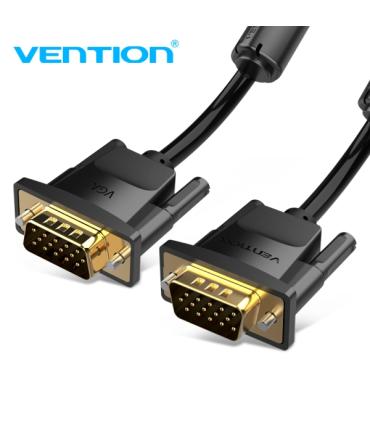 Vention Cable VGA (3+9) - Alta Definicion 1080P - Blindaje EMI - Conectores Chapados en Oro - Color Negro