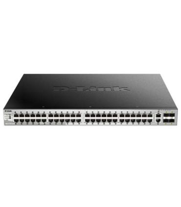 D-Link Switch Gestionable L3 48 Puertos Gigabite PoE 370W + 2 Puertos 10G + 4 Puertos 10G SFP