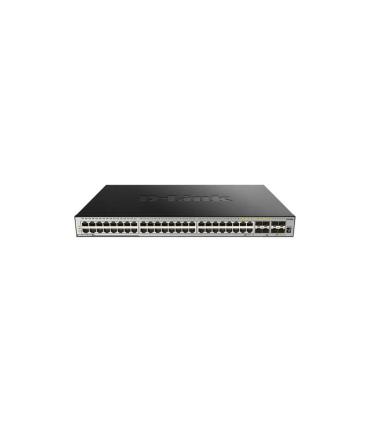 D-Link Switch Gestionable 44 Puertos 10/100/1000 BASE-T + 4 Puertos Combo 1000 BASE-T/SFP + 4 Puertos 10GbE SFP