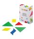 Dohe Tangram de Madera - 7 Piezas - Favorece la Imaginacion y Creatividad - Desarrollo del Sentido Espacial - Recomendado..