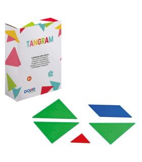 Dohe Tangram de Madera - 150x150mm - Favorece la Imaginacion y Creatividad - Desarrollo del Sentido Espacial - Recomendado..