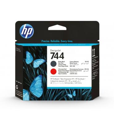 HP F9J88A Negro Mate y Rojo Cabezal de Impresion Original - 744