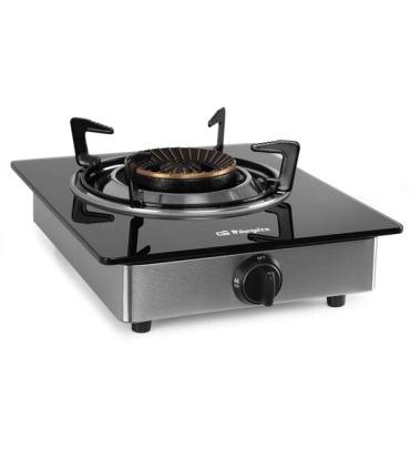 Orbegozo FO 1720 Hornillo a Gas Elegante y Seguro - Encendido Piezoelectrico - Quemador de Triple Corona - Sistema de Seguridad.