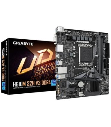 Gigabyte H610M S2H V3 Placa Base Intel1700 2x DDR4 - M.2, SATA, PCIe4.0 - HDMI, DisplayPort, VGA, RJ-45, USB 3.2 - MicroATX