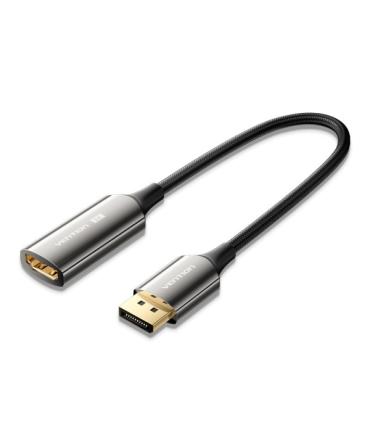 Vention Adaptador Displayport 1.4 8K Macho a HDMI 2.1 8K Hembra - 0.25m - Trenzado - Color Negro