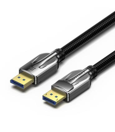 Vention Cable DisplayPort Macho a DisplayPort Macho 2.1 16K - 3m - Trenzado - Color Negro
