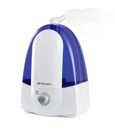 Orbegozo HU 2050 Humidificador Ultrasonico - Regula Humedad y Purifica el Aire - Silencioso - Vapor Frio - Autonomia 17H - Capac