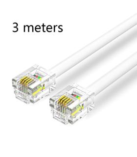 Vention Cable de Telefono RJ11 - 3m - Color Blanco