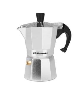 Orbegozo KF 200 Cafetera de Aluminio - Disfruta de Momentos Inolvidables con tu Cafe Favorito - Capacidad para 2 Tazas - Mango..