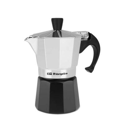 Orbegozo KFM 230 Cafetera de Aluminio para Dos Tazas - Prepara tu Cafe Favorito en Minutos con Seguridad y Comodidad - Ergonomic