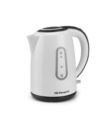 Orbegozo KT 6004 Hervidor de Agua Rapido y Seguro - Potente 1850-2200W - Capacidad 1.7L - Asa de Tacto Frio - Visor de Nivel ..