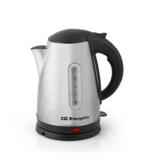 Orbegozo KT 6021 Hervidor de Agua Eficaz - Capacidad 1.7 Litros - Potencia 2200W - Base Giratoria sin Cable - Cuerpo de Acero In