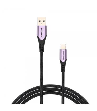 Vention Cable USB-A a Lightning - 2.4A - 15W - 480Mbps - MFI - 1m - Color Morado