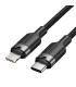 Vention Cable USB-C a Lightning 3A 27W - 1m - Trenzado - Color Negro