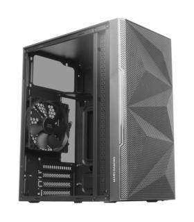 Mars Gaming MC-1500 Mini Torre - Ventana Cristal Templado - Ventilacion Silenciosa - Soporte Refrigeracion Liquida - Almacenamie