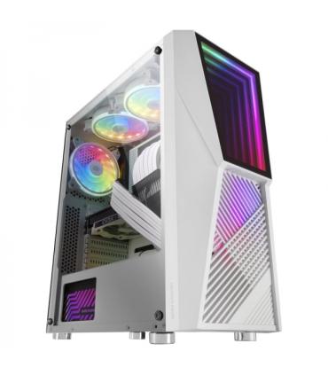 Mars Gaming MC777 Semitorre Gaming Premium - Espejo Infinito ARGB - 17 Modos de Luz - Refrigeracion Avanzada con 2 Ventiladores.