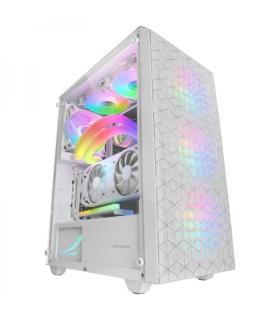 Mars Gaming MC-MAG Caja Gaming - Doble Rejilla Magnetica - Cristal Templado - 3 Ventiladores RGB - Soporte Refrigeracion Liquida