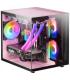 Mars Gaming MC-VIEW Minitorre Gaming Custom Premium - Cristal Templado - Estructura Modular - Soporte 7 Ventiladores - Compatibl