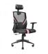 Mars Gaming MGC-ERGO Silla Gaming - Ergonomia Total - Soporte Lumbar y Cervical Ajustable - Reclinacion 90-160° - Base Reforzada