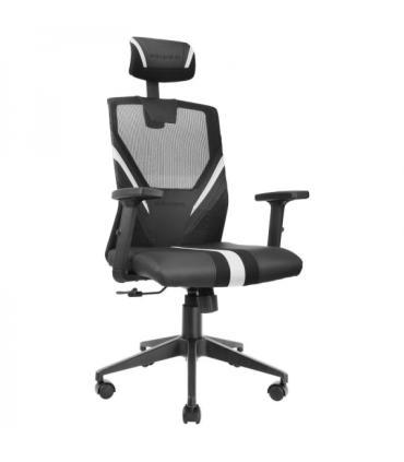 Mars Gaming MGC-ERGO Silla Gaming - Ergonomia Total - Soporte Lumbar y Cervical Ajustable - Base Reforzada - Malla Transpirable.