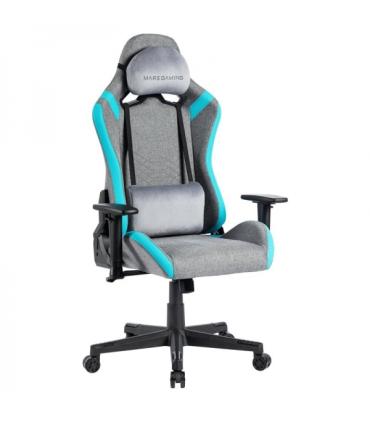 Mars Gaming MGC-PRO Silla Gaming - Fabric Transpirable - Cojines Soft-Touch - Reposabrazos 2D - Respaldo Reclinable - Soporta 15