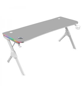 Mars Gaming MGDXLRGB Mesa Gaming - Iluminacion 3D ARGB - Espacio para 3 monitores - Estructura de acero y fibra de carbono - Erg