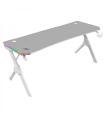 Mars Gaming MGDXLRGB Mesa Gaming - Iluminacion 3D ARGB - Espacio para 3 monitores - Estructura de acero y fibra de carbono - Erg